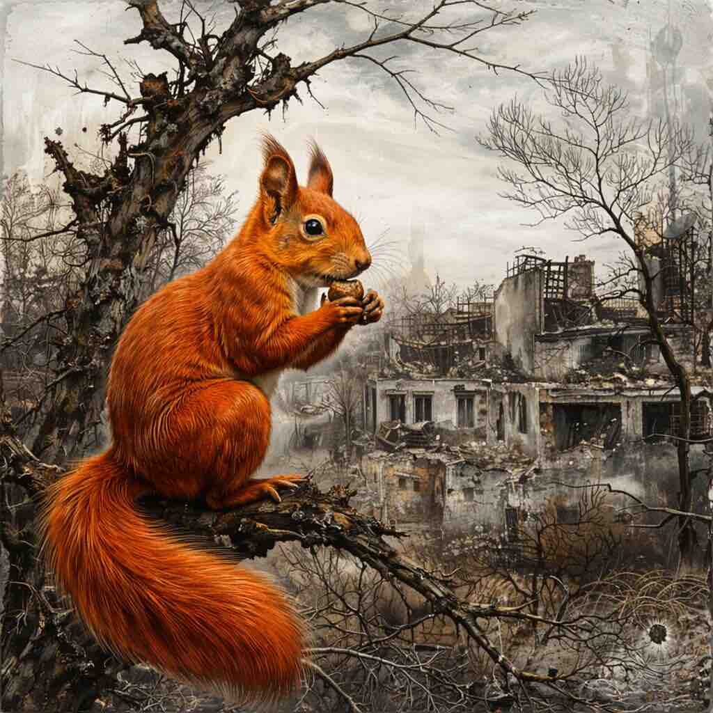 Не забудьте покормить белок