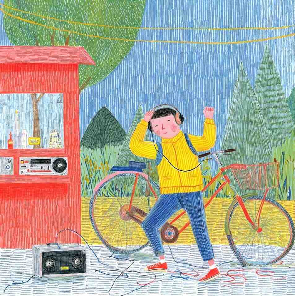 Дискотека на автобусной остановке