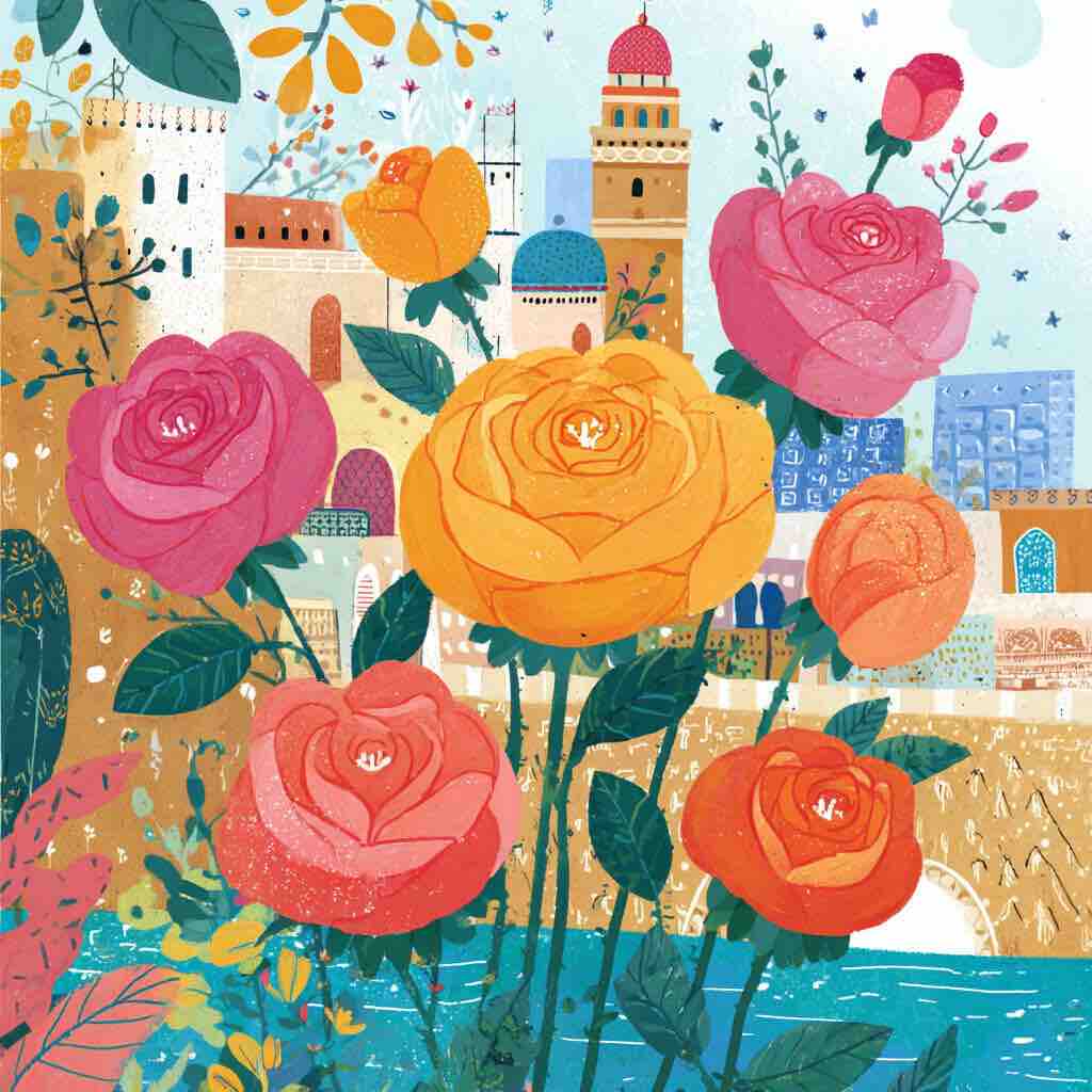 Мария Михайловна оставляет цветы