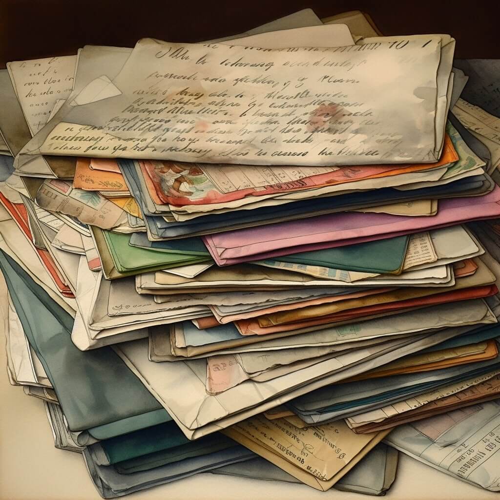 Письма в разноцветных конвертах
