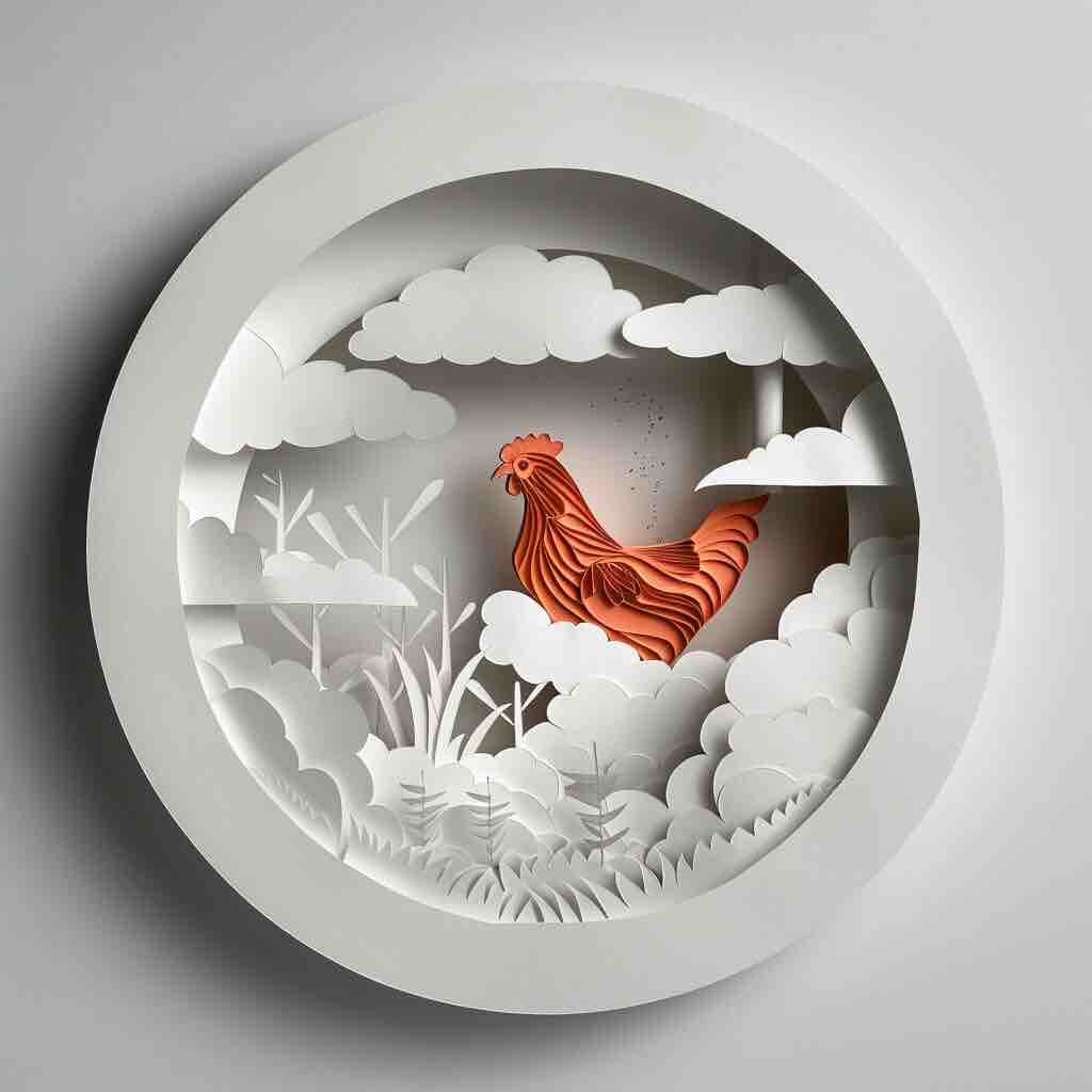 Рыжая курица